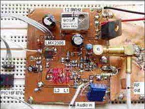 PIC16F870 LMX2306 500mW FM PLL mạch máy phát