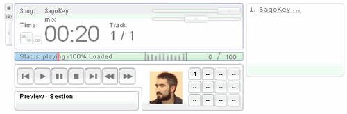 Sitenizde Müzik Yayını player1