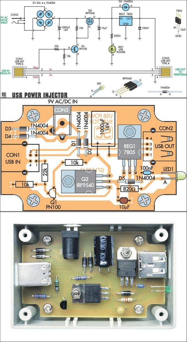 USB power-cổng-điện-usb-hub-usb-điện-injector