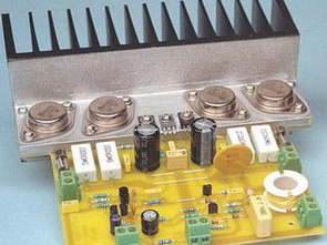 50 watt rms hifi amplifier với nhựa và kim loại vỏ bọc transistor