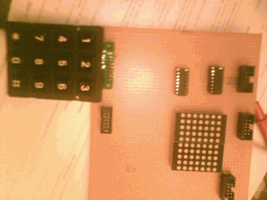 3X4 bàn phím điều khiển 5X7 Dot Matrix Led nổi loại
