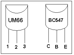 um66 bc547 chân pin kết nối