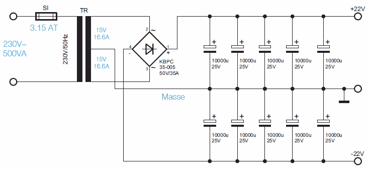 Diagram Power 400 Watt - 400 Watt Hi Fi Stereo Power Amplifier Circut Tda2030 Transistor Bridge Tda2030a 22volt Simetrik Besleme Devresi - Diagram Power 400 Watt