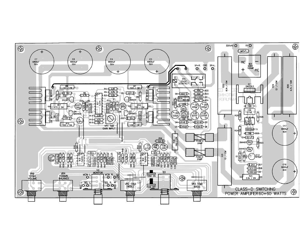 An Interesting Class D Amplifier Design Regulated 220V ...