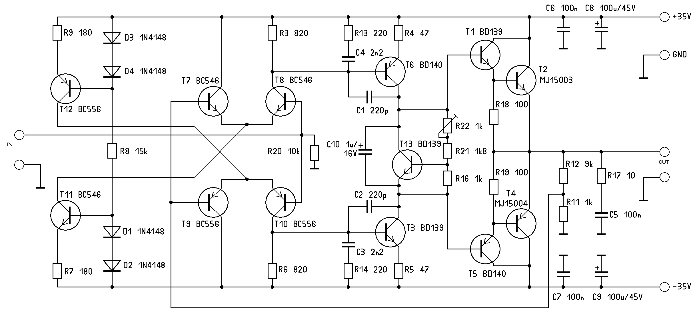 100 Watt Hifi Amplifier Circuit and 5-Band Equalizer – Electronics ...