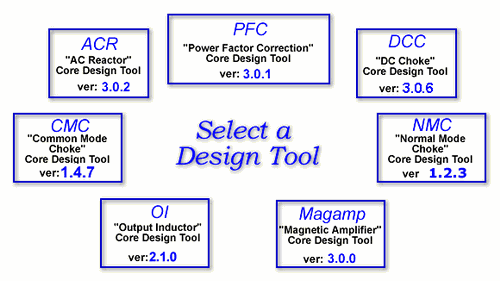 Ferrite Core Calculator Programs Core Design Tools