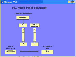 PICMicro PWM TMR0 Calculators