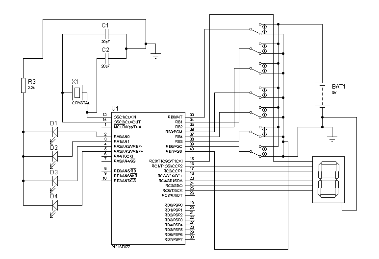 Central Security System with pic16f877 – Electronics Projects Circuits