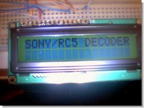 Sony Philips  RC5 IR Remote Decoder Circuit PIC16F84A
