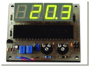 ICL7107 Thermometer Circuit  (transistor sensor)
