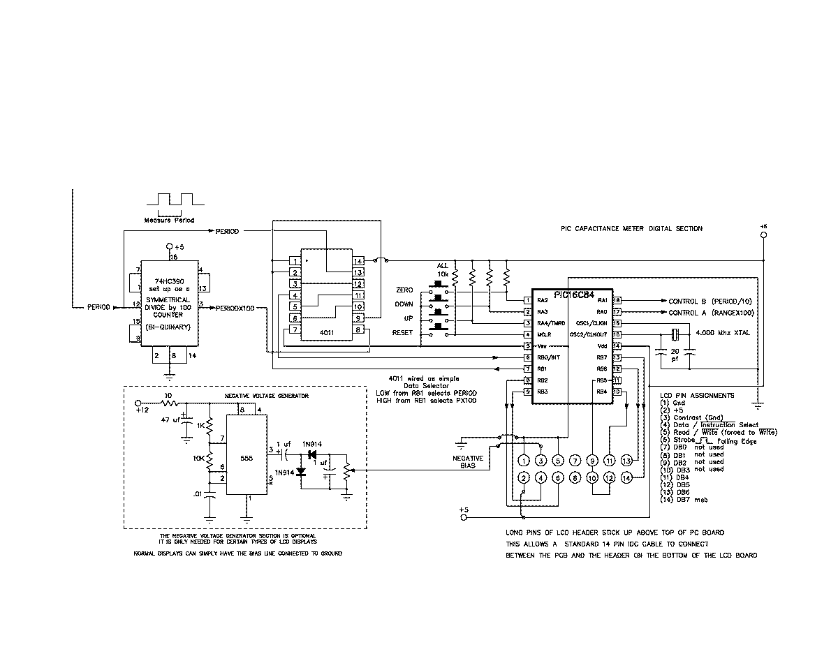 PIC16C84 PICmicro Controlled Capacitance Meter Circuit – Electronics ...