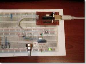 USB UART Converter PIC16F88 Circuit Attiny2313