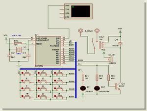 Programmable Combination Lock Circuit PIC16F84
