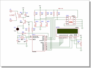 PIC16F84 and DS1621 Temperature Control Circuit