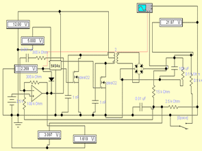 EWB TL494 Circuit Electronic Workbench 5.12 Simulation