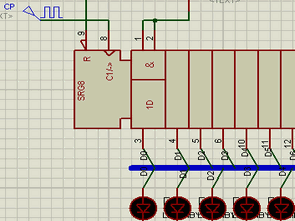 74LS164 Example Shift Register  Circuit