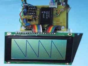 Oscilloscope Circuit with MAX492 PIC16F877 Graphic LCD