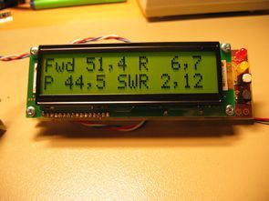 LCD SWR Meter Circuit PIC16F877
