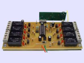 433MHz RF relay control circuit  pic16f628