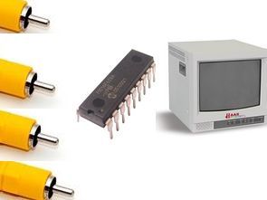 Video selector circuit NJM2246 PIC16F84 LM1881