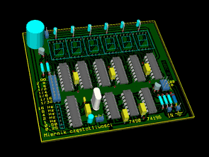 Frequency Meter Circuit  CMOS TTL