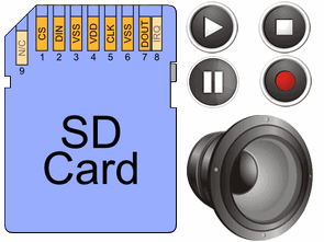 Sd Card Sound Recording, Playback Circuit PIC16F876A