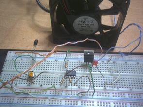 Temperature Switch Fan Control Op amp