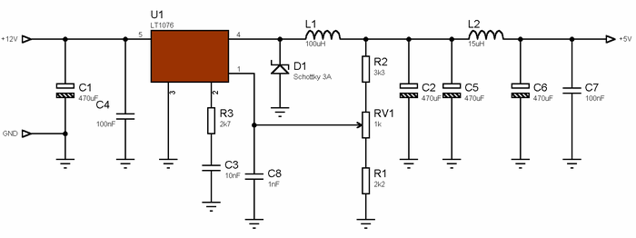 5v-dc-dc-converter-lt1076-schematic