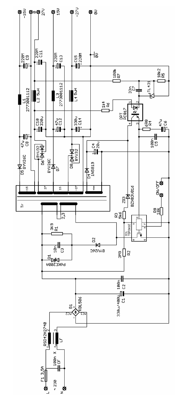 top261-schematic-switch-mode-power-supply-circuit