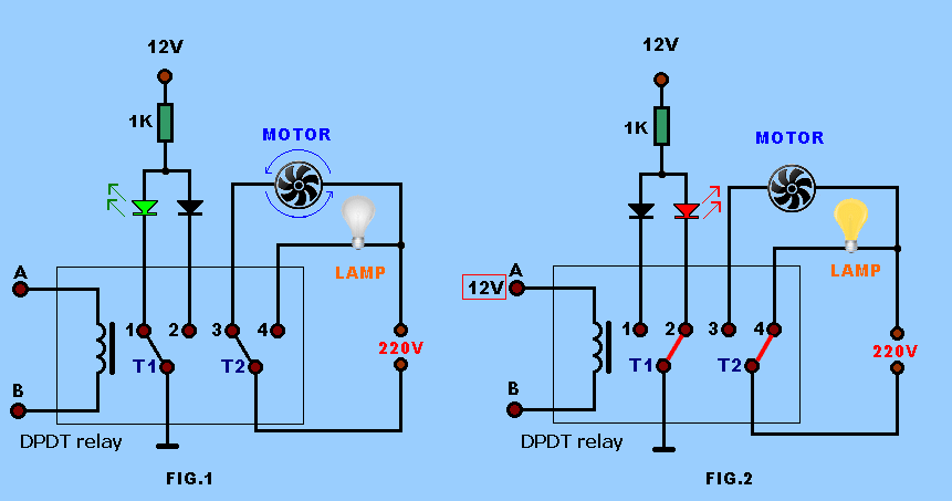 Spdt Relay And Dpdt Electronics