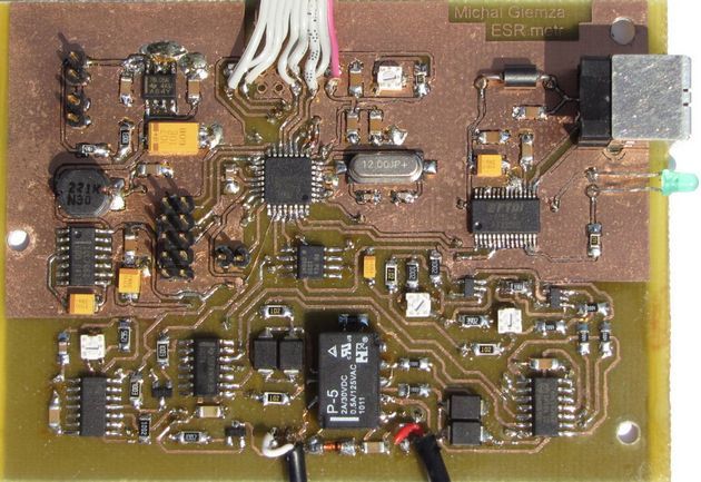 ATmega8 FT232R USB ESR Meter Circuit – Electronics Projects Circuits