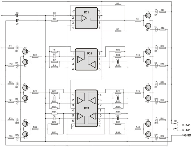 Operational Amplifier Tester Circuit – Electronics Projects Circuits