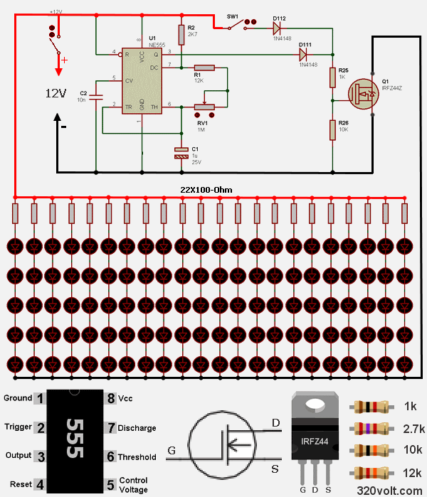 schematic dimmer for led lights