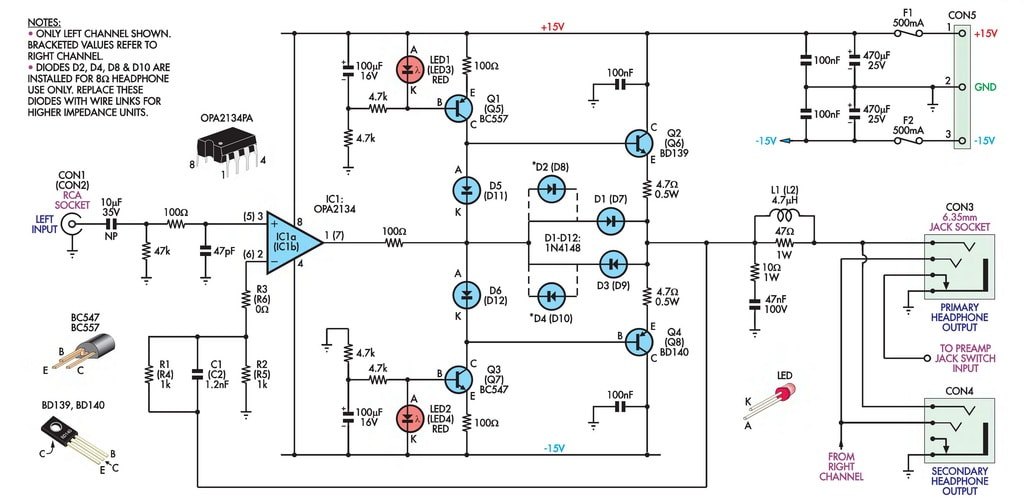 hi-fi-headphone-amplifier-circuit-diagram