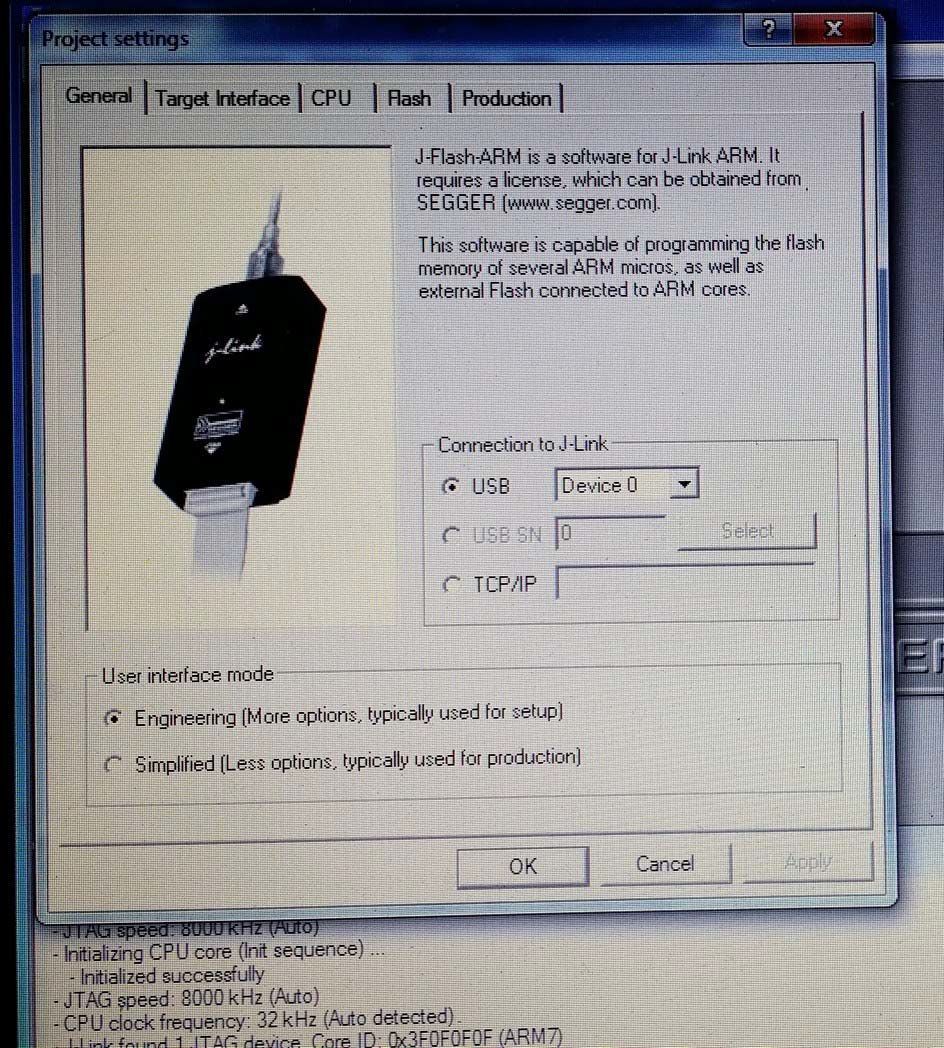 carprog-connect-j-link-to-computer-and-open-j-flash