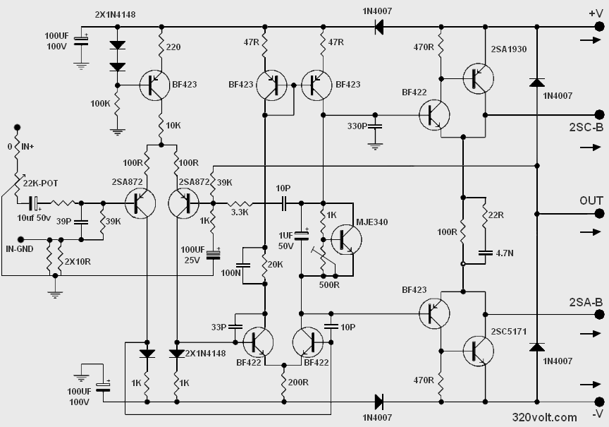 clone-crown-xls-400w-amplifier-circuit-driver-schematic