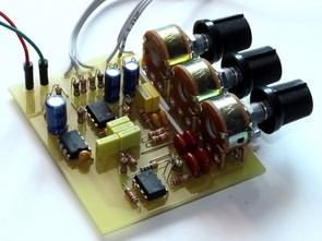 Stereo Tone Control Circuit with Opamp