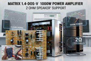 1000W Power Amplifier MATRIX 1.4-DOS-V  (Supports 2 Ohm Speakers)