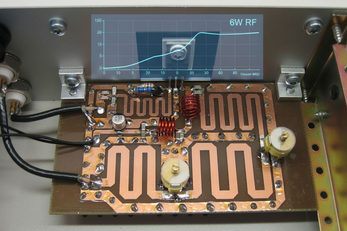 6 Watt FM RF Amplifier with 2SC1971