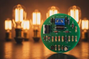Light Switch-Off Delay Circuit IRF830, MOSFET Lamp