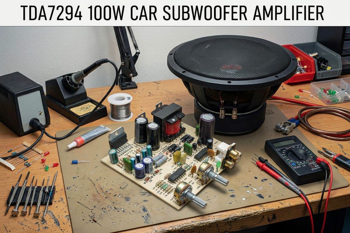 TDA7294 100W Car Subwoofer Amplifier TL494 DC-DC Converter