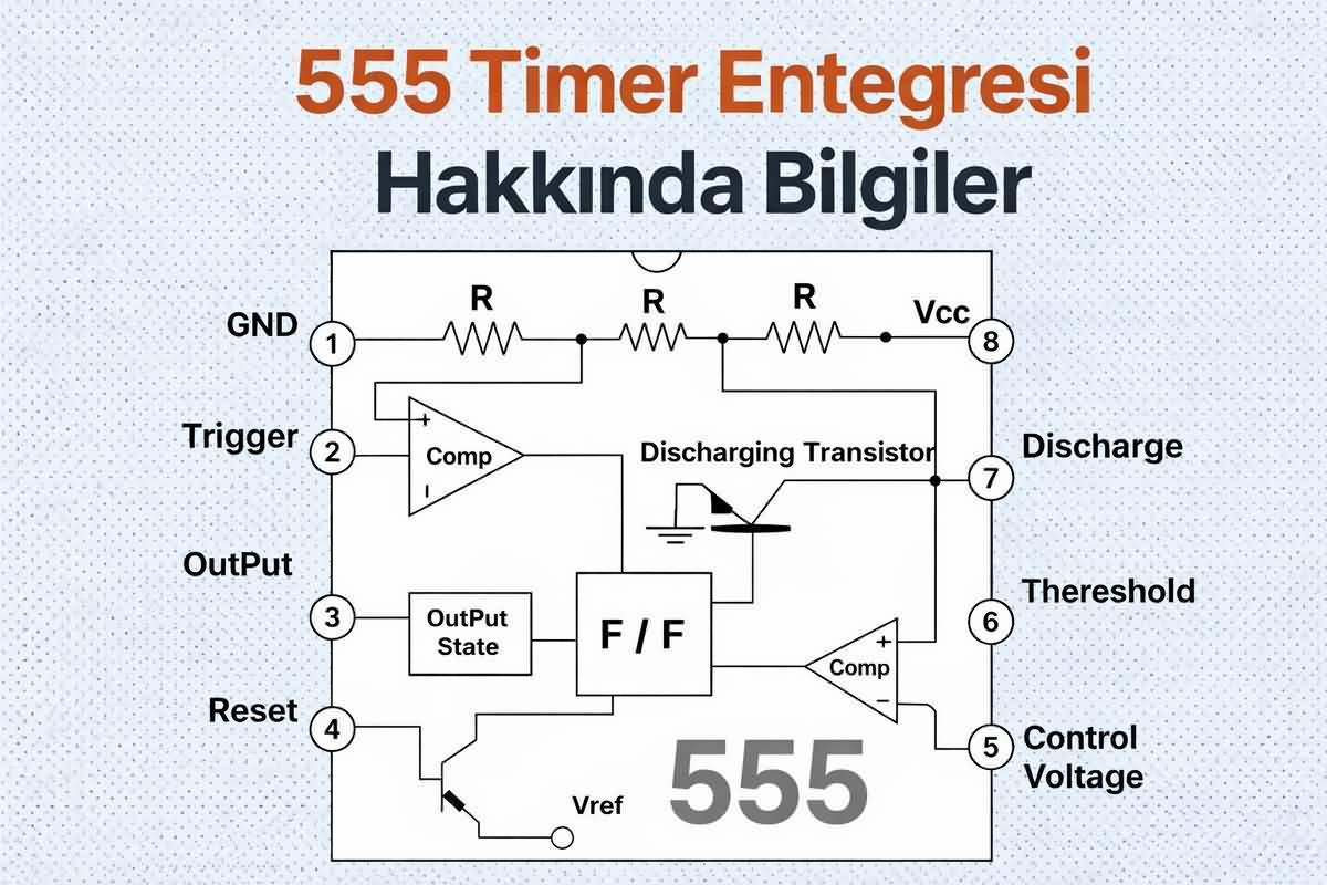 その他 Build94 555 Timer Entegresi Nedir? Pin Görevleri, Astable-Monostable