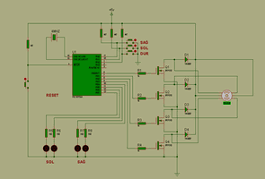 PIC16F84 Mosfetli Step Motor Kontrol Devresi