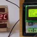 AT89S52 Termistor Termometre LCD Display