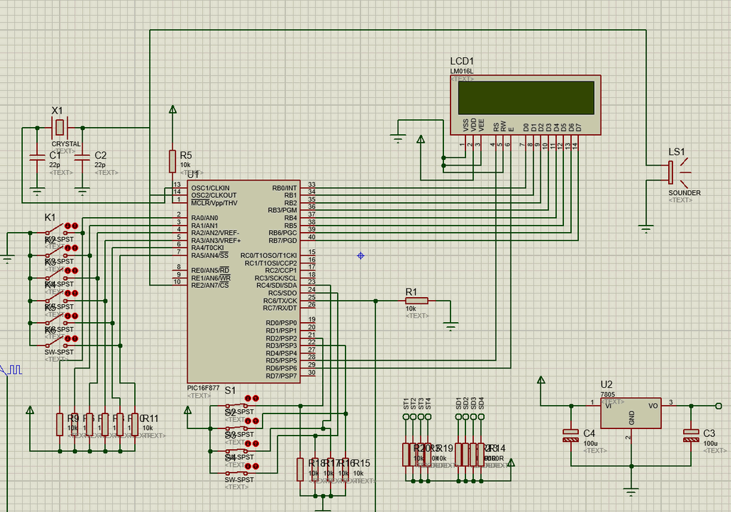 Proteus İsis PIC Devreleri 4 vehicle-control-system-with-100-different-alarms-per-day-and-serial-communication-via-c