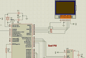 3310 LCD Proteus Model Örnek Ccs PICbasic Uygulaması