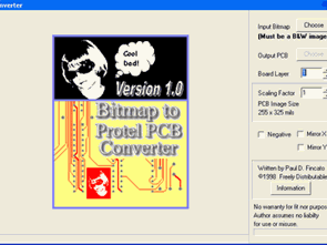 Bitmap (BMP) Protel PCB converter