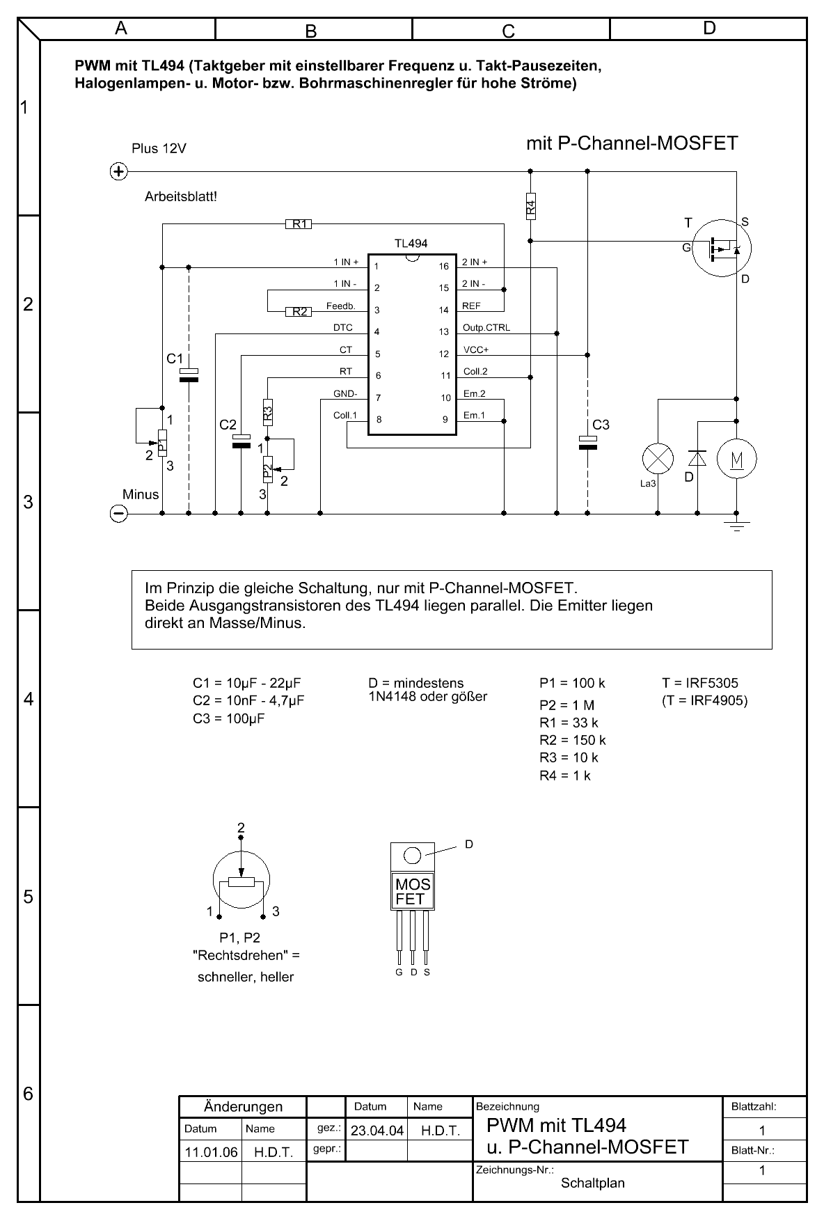 PWM-mit-TL494-und-P-Channel-MOSFET