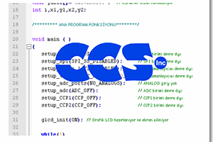 CCS C örnek uygulama devre kod arşivi (C ve Hex İsis)