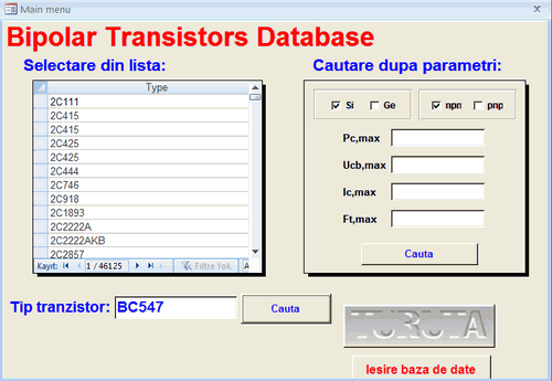 transistor_access_database